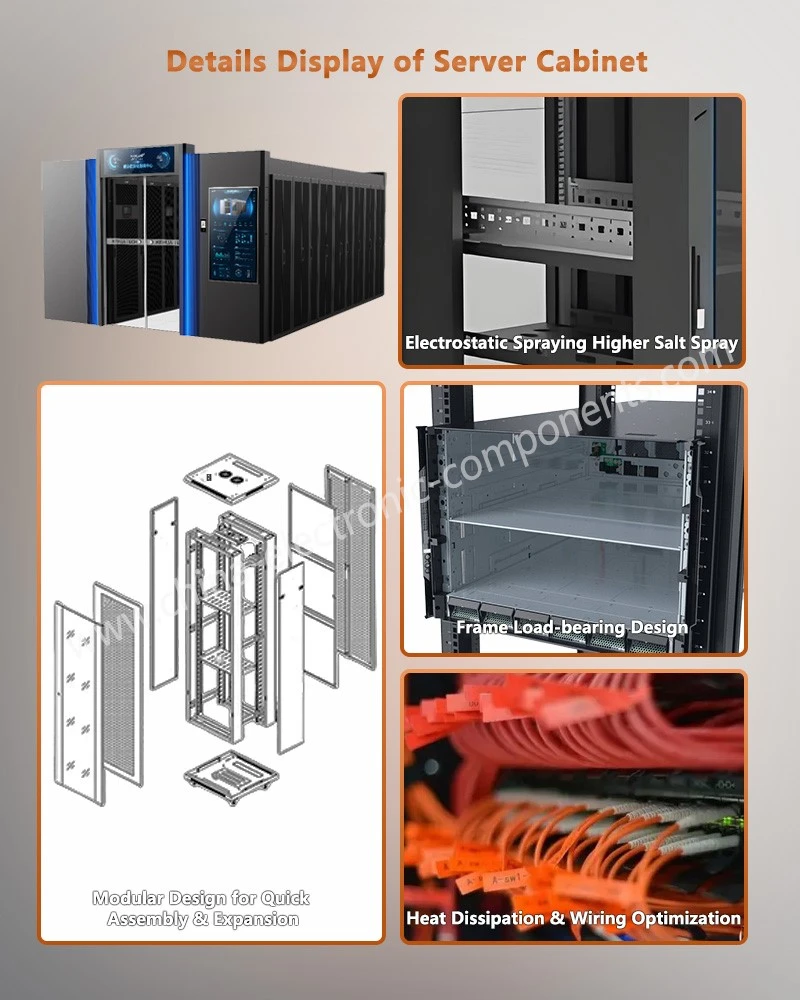 Detail Display of server rack cabinet Detail Display of server rack cabinet